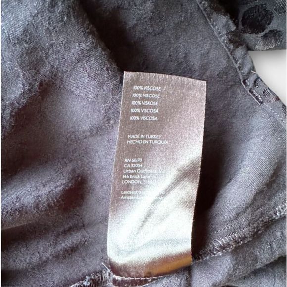 By Anthropologie Halter Neck Mini Dress Black Leopard Print 1X - Picture 8 of 12